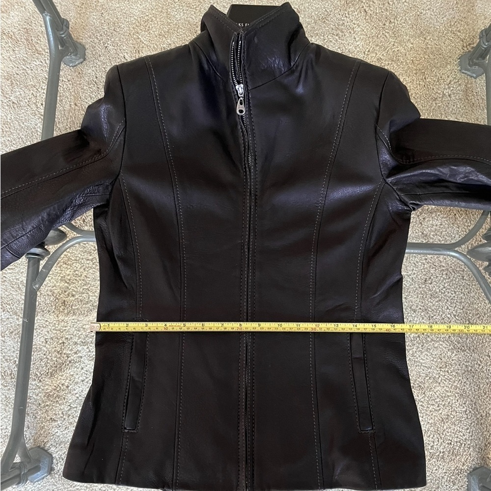100% Lambskin Moto Jacket, Marc New York by Andrew Marc Black BNWOT - Picture 8 of 15
